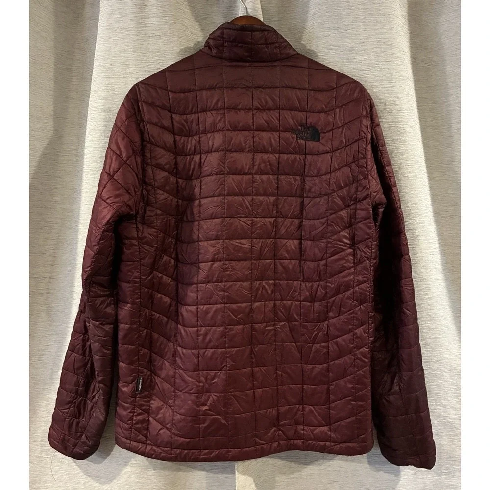 North Face Jacket Mens‎ Medium Red Thermoball Puffer Quilted Insulated Packable